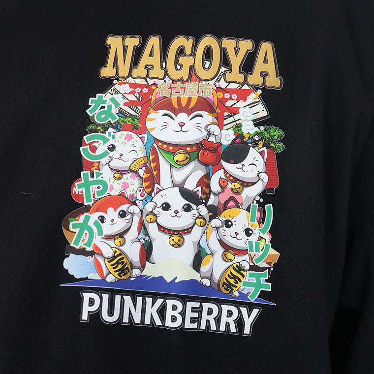 大きいサイズ＆レギュラーサイズ】日本のお土産 NAGOYA招き猫プリント