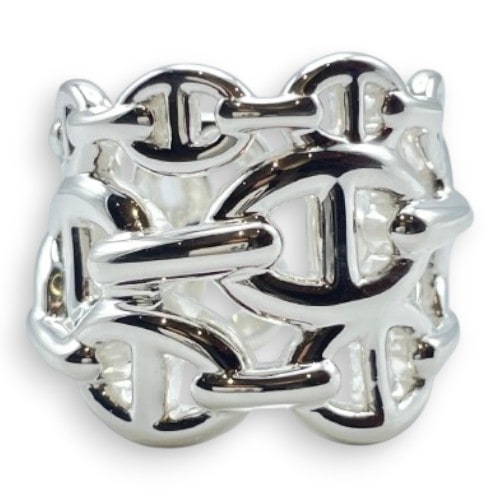 エルメス シェーヌ・ダンクル アンシェネ リング GM 50 シルバー925 10