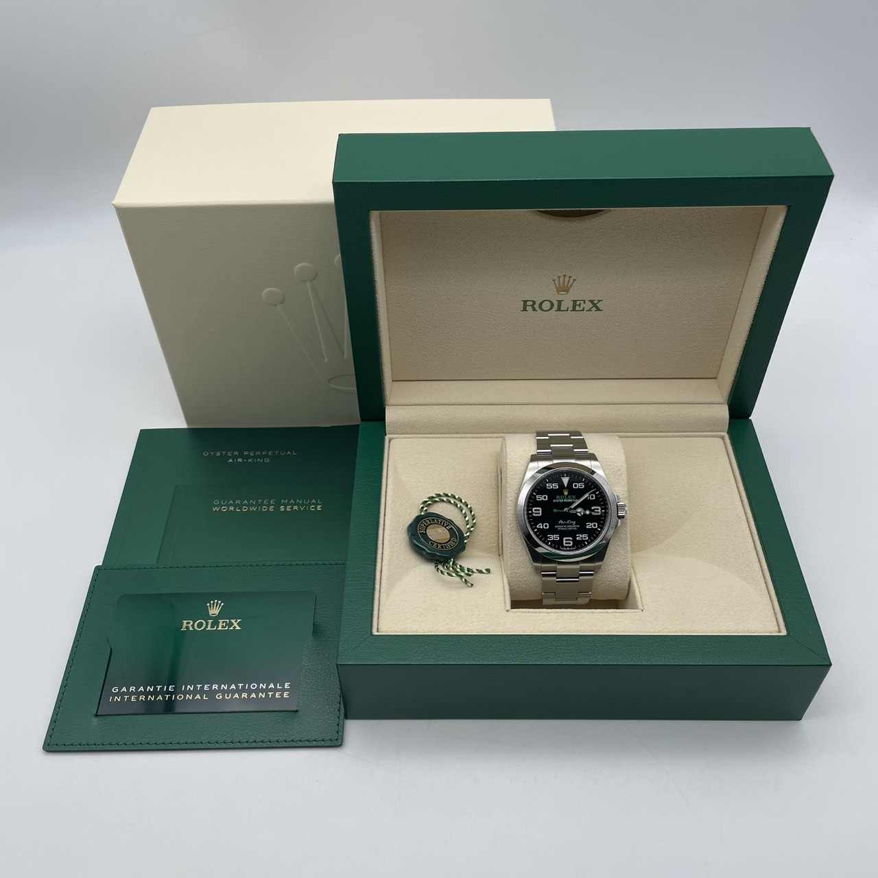 ロレックス エアキング 126900 ブラック オイスターブレス 40mm