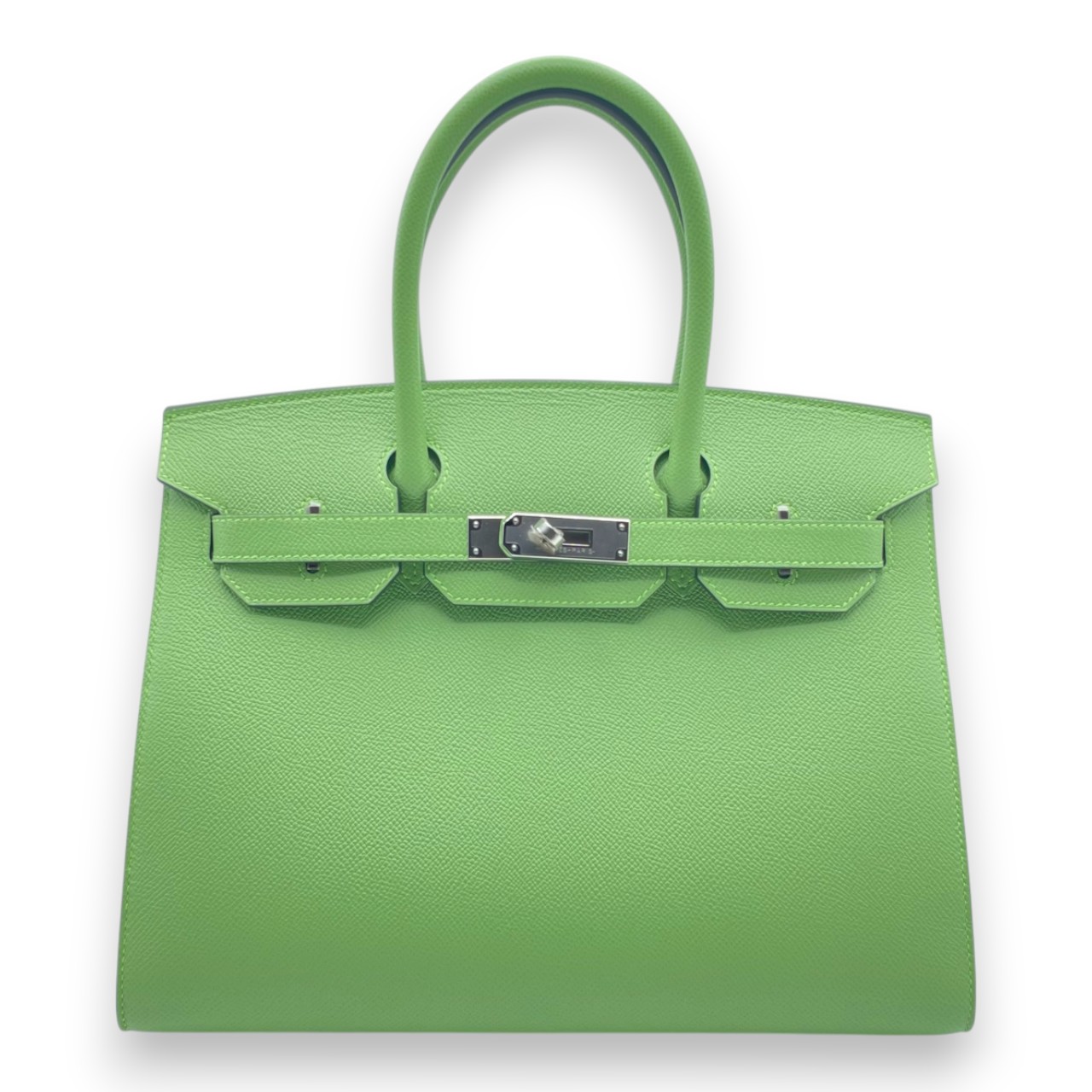 エルメス バーキン 30 セリエ ヴェールクリケット エプソン シルバー