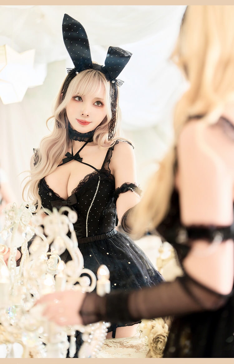 即日発送】2wayハーネスネックバニー《ハロウィンコスプレ6点セット