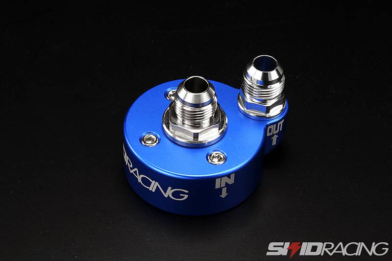 SKID RACING オイルクーラー サンドウィッチ ブロック エンジン側 M20