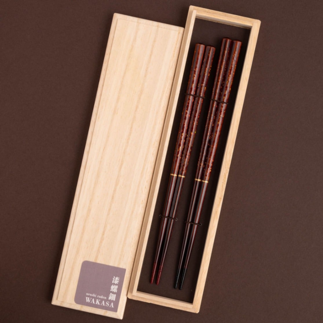 漆螺鈿WAKASA 六角 23cm 食洗機対応 | お箸の専門店 【箸蔵まつかん