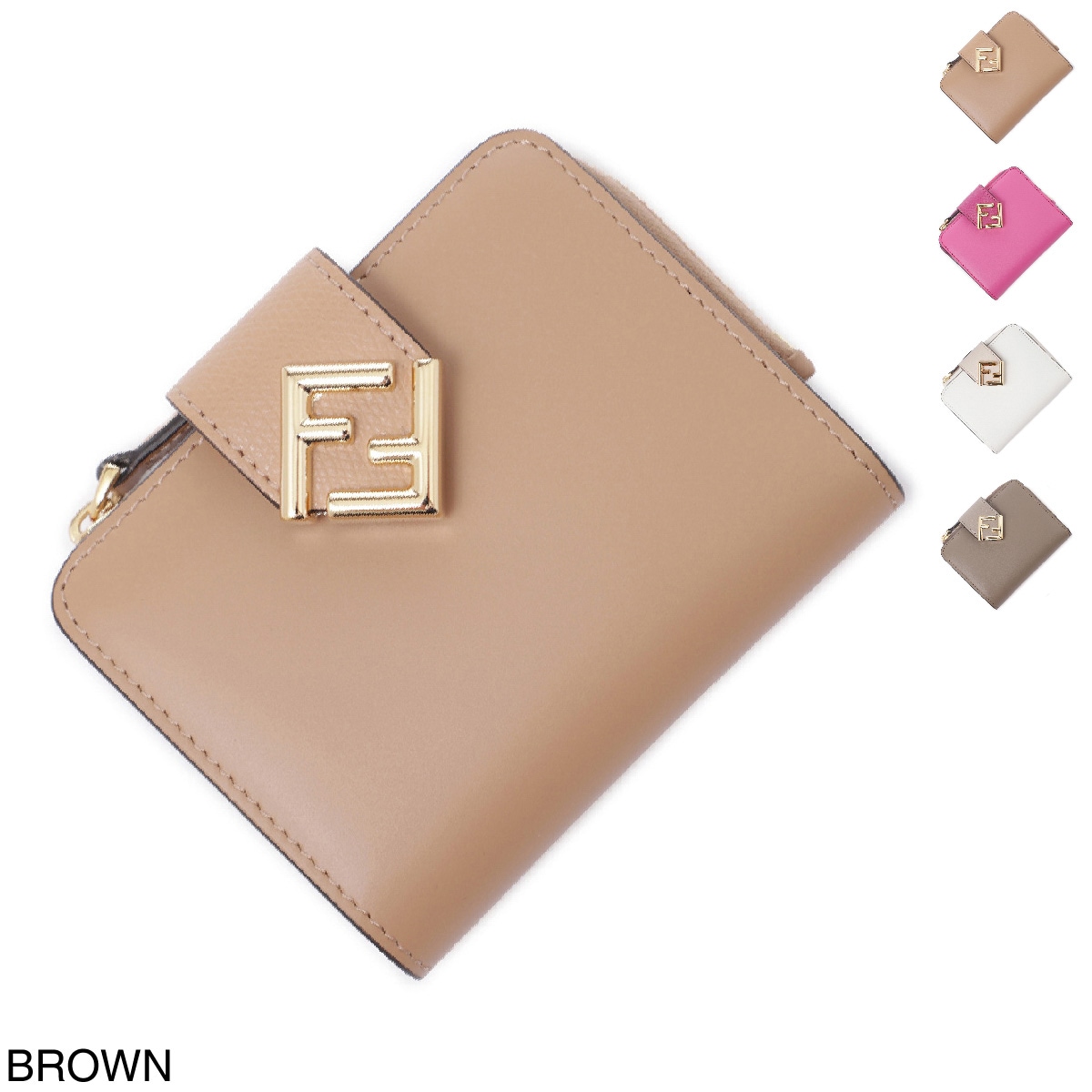 FENDI フェンディ 2つ折り財布 小銭入れ付き/FF DIAMOND レディース