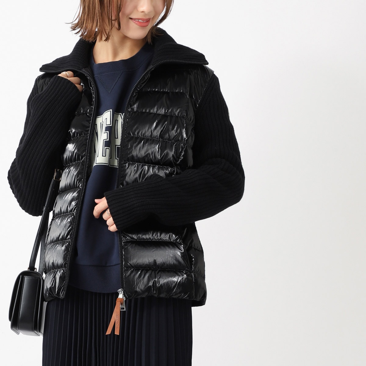 MONCLER モンクレール ダウン切り替え ジップアップ カーディガン