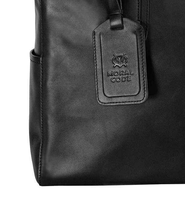 レザートートバッグメンズ 本革 ブラック黒 ビジネス CROSBY-II