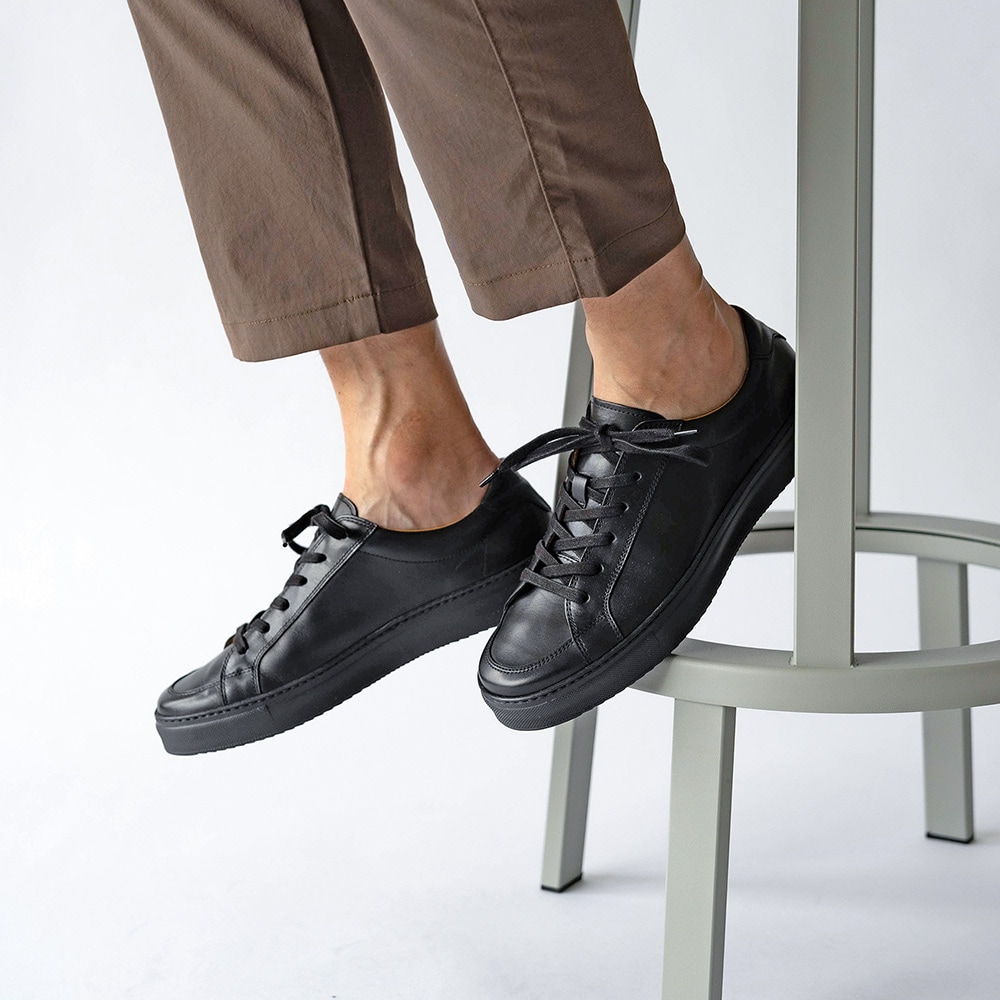 レザースニーカー ビジネス革靴 レースアップ メンズ ALEC アレック