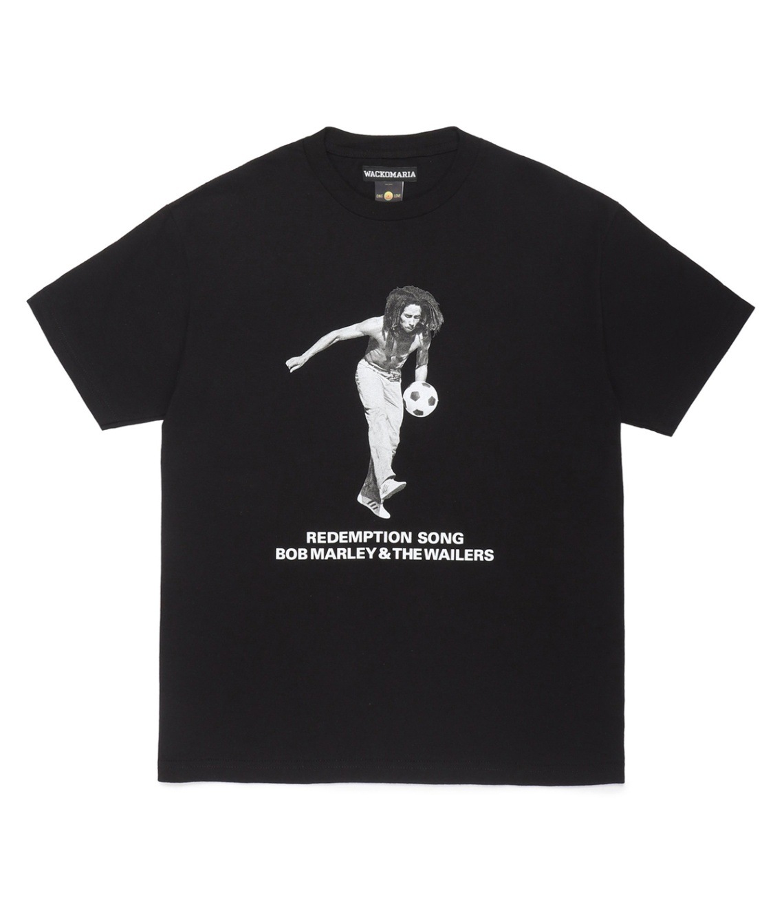 BOB MARLEY / CREW NECK T-SHIRT (TYPE-4)【BLACK】｜WACKO MARIA