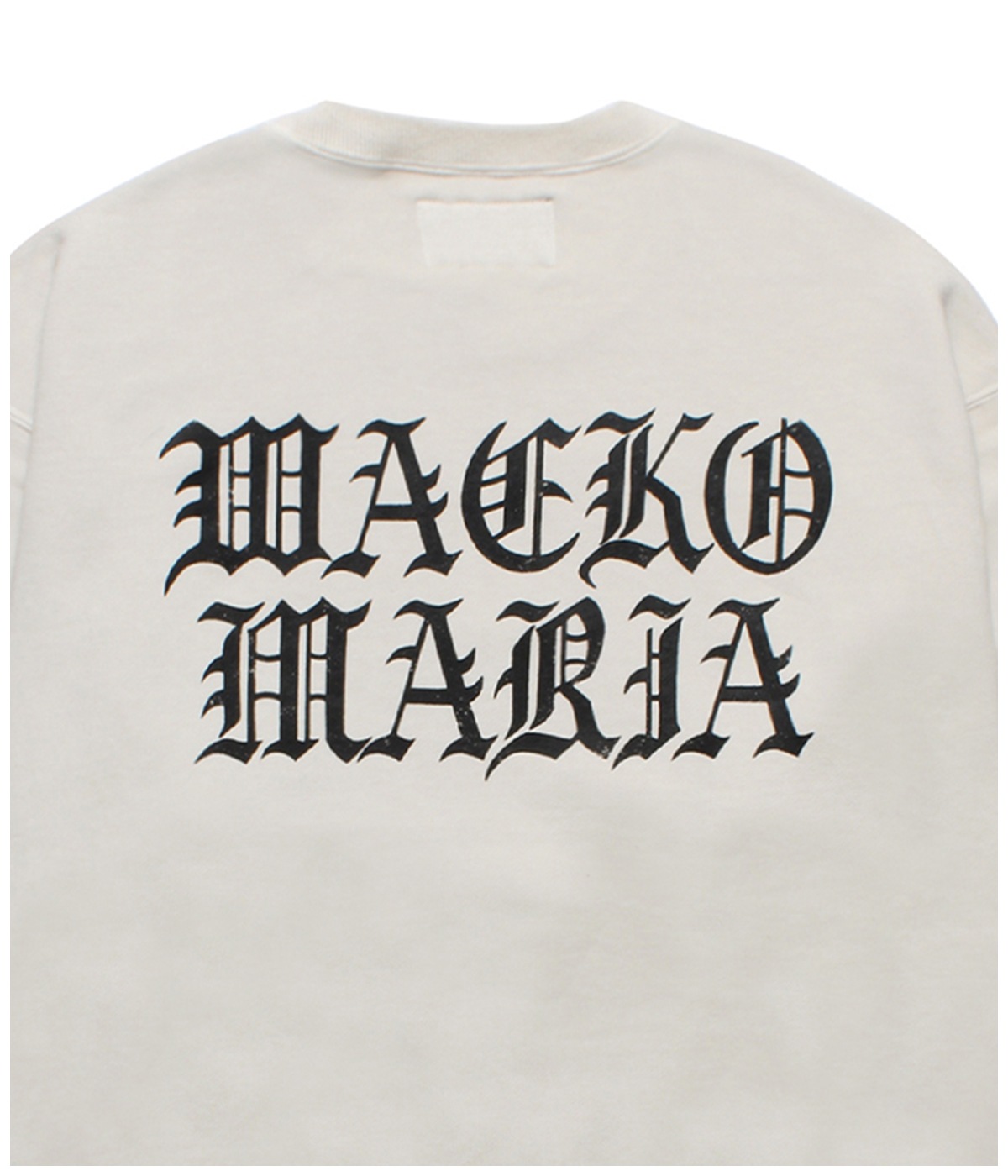 DEATH ROW RECORDS / GARMENT DYED SWEAT SHIRT【IVORY】｜WACKO MARIA