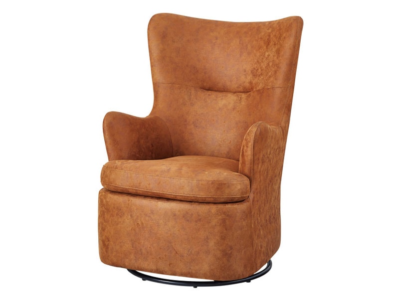 ヴィンテージテイストな回転式ロッキングチェア｜ミッドセンチュリー