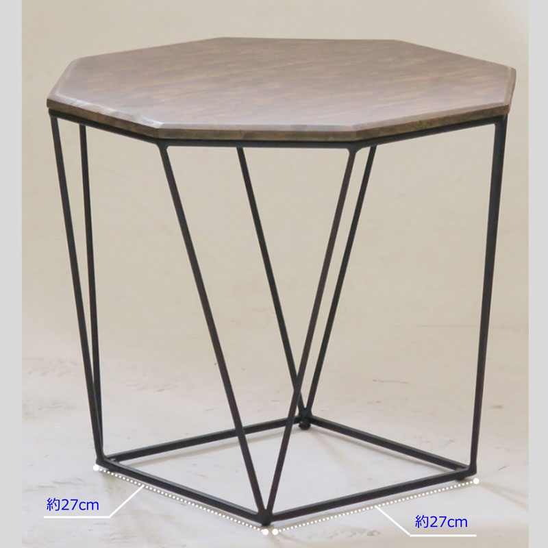 八角形のデザインが特徴的なサイドテーブル | インテリア・家具の通販