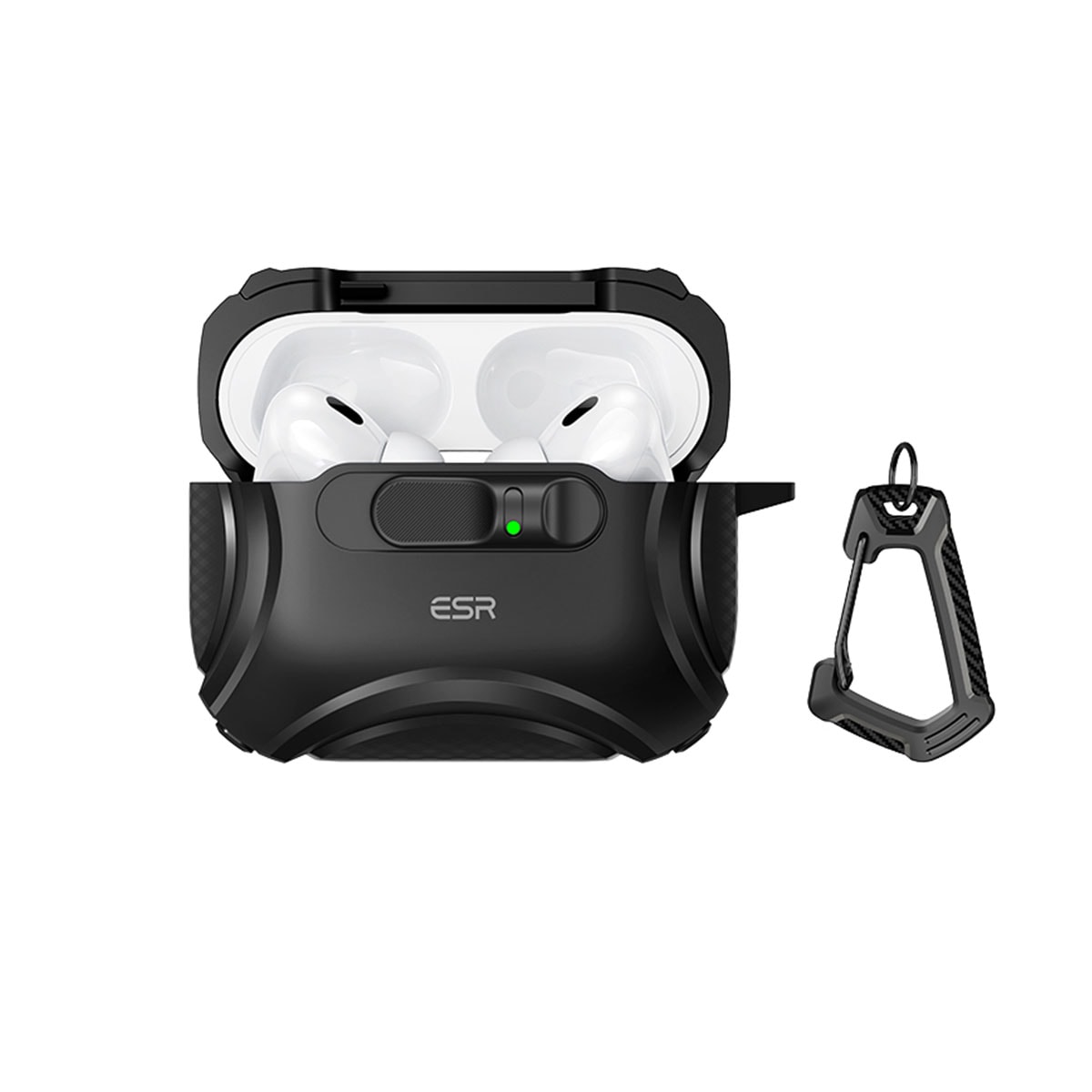 ESR AirPods Pro 3 ハードケース Cyber MagSafe対応フリックロック
