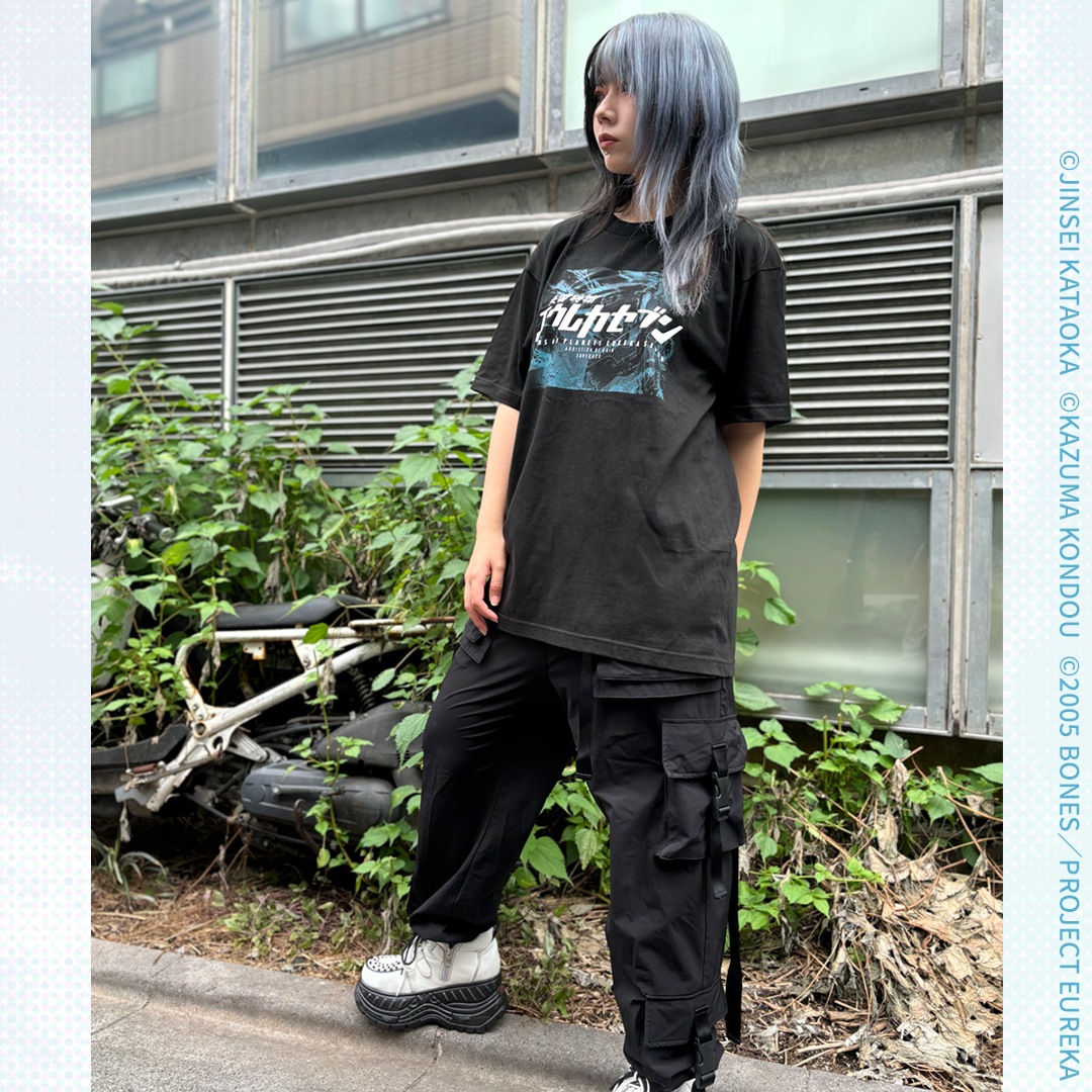 ADDICTION OF GAIN × 交響詩篇エウレカセブン Tシャツ EUREKA20-ロゴ