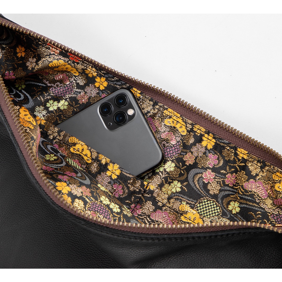 バイク 花山レザーボディバッグ[W-105K] 花山,カジュアルバッグ