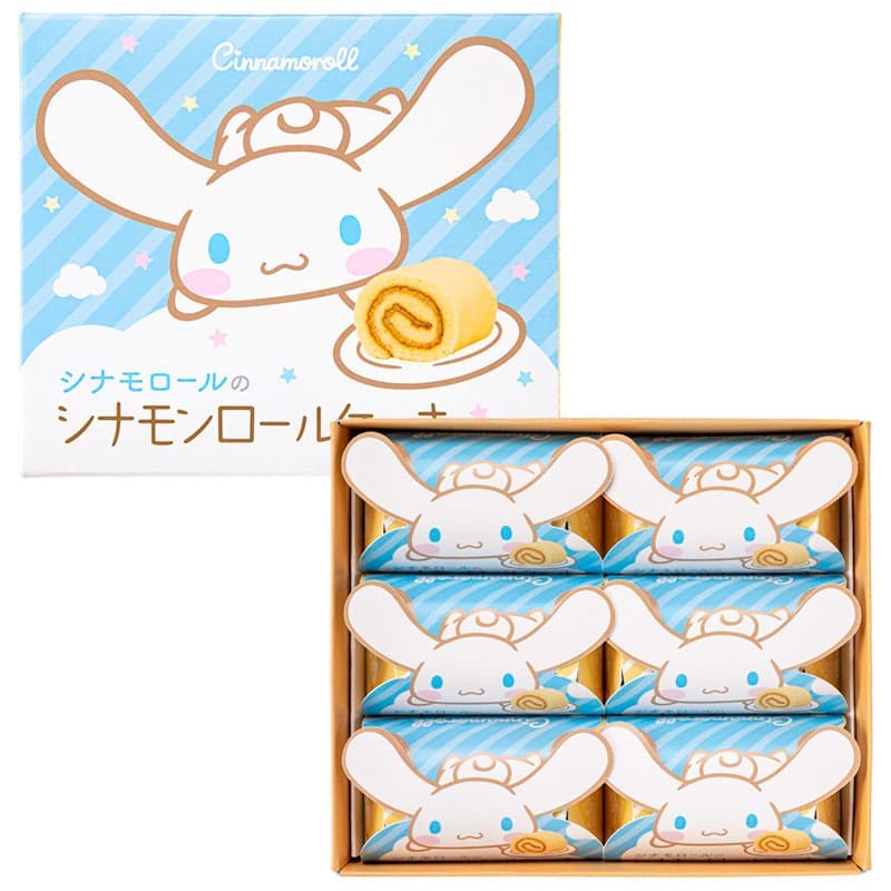 サンリオコラボ商品／ シナモロールのシナモンロールケーキ（6個