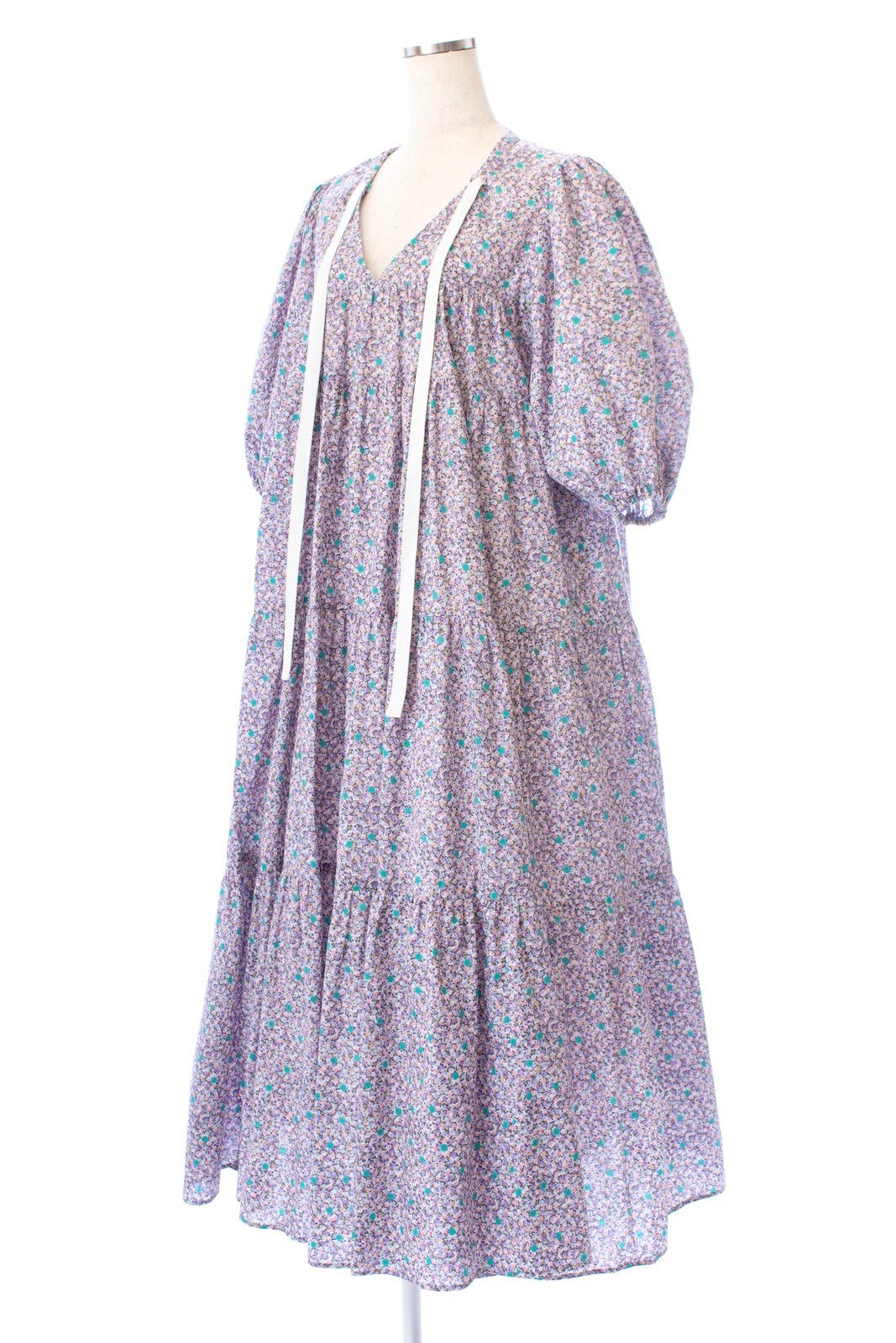 フラワードットパープルワンピース | DRESS | OBLI