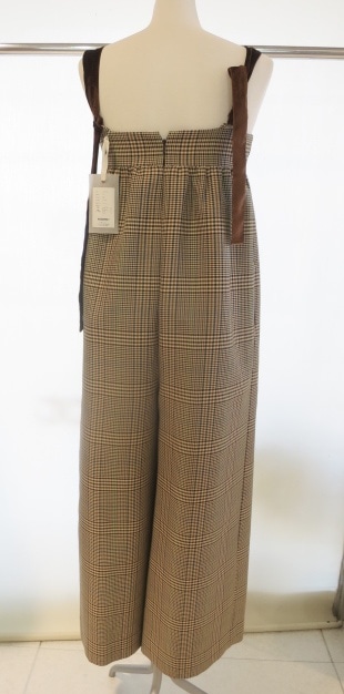 TODAYFUL Check Wide Combinaison 12520301|apricot online shop