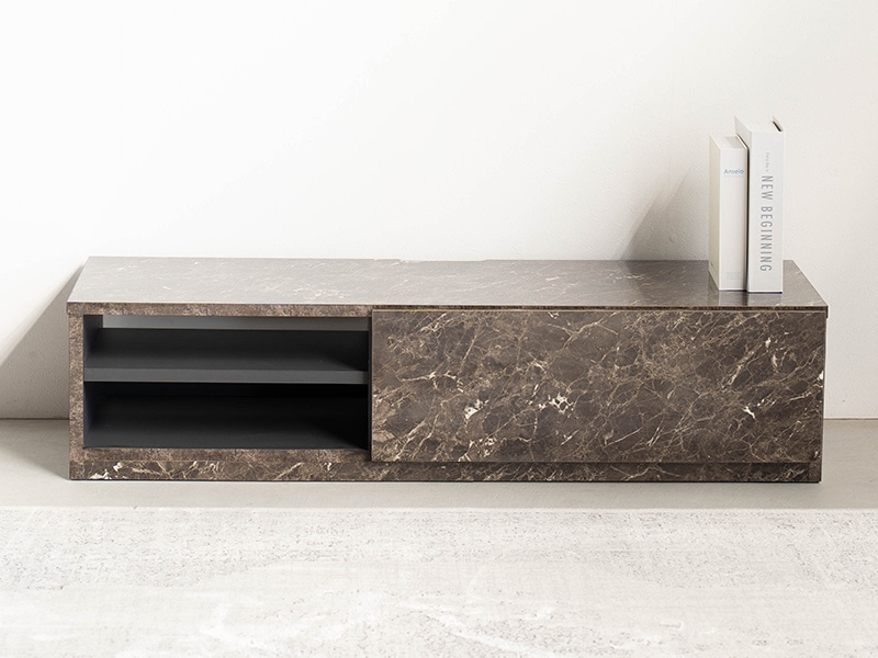 テレビ台 テレビボード ローボード TV台 マーブル 大理石柄 石目調