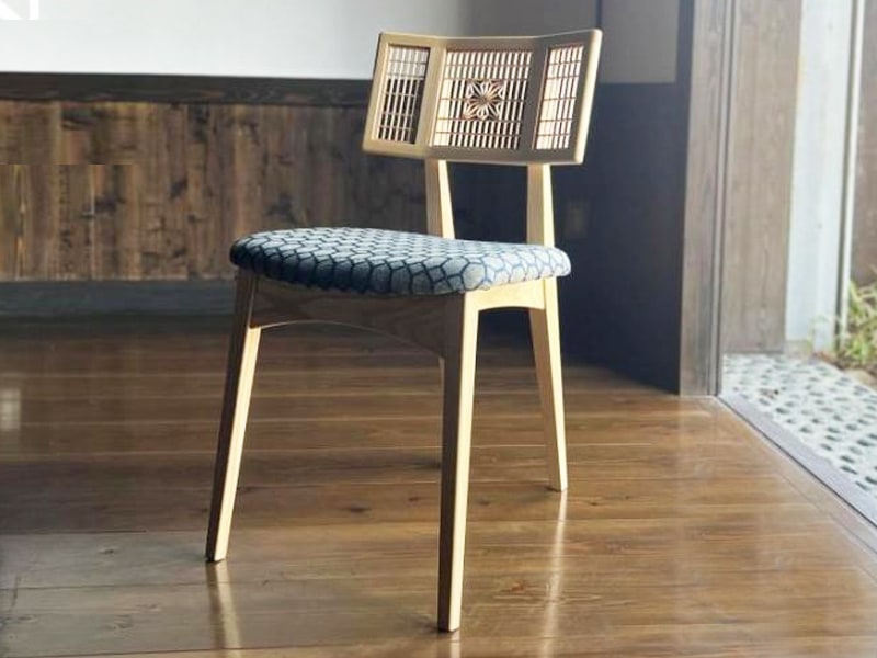 snd0830 / 組子細工 / 椅子 / ※在庫限りの希少大川組子チェア