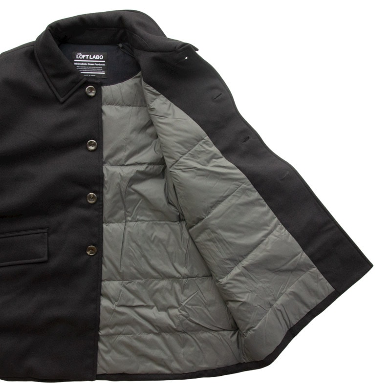 ロフトラボ シングルボタンオーバーダウン コート リム the LOFT LABO