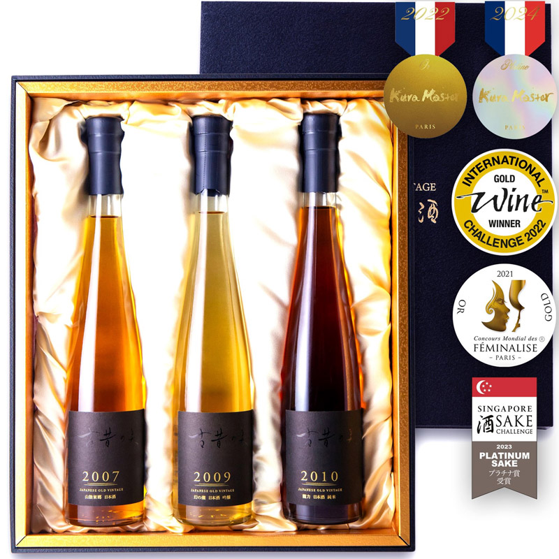 お取り寄せ-古昔の美酒 『GOLD』375ml×3本セット ｜逸品おとりよせ