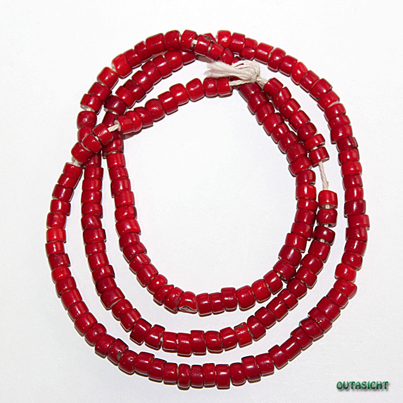 ホワイトハーツ（ホワイトハート）ビーズ 一連 アンティーク WHAJ-06