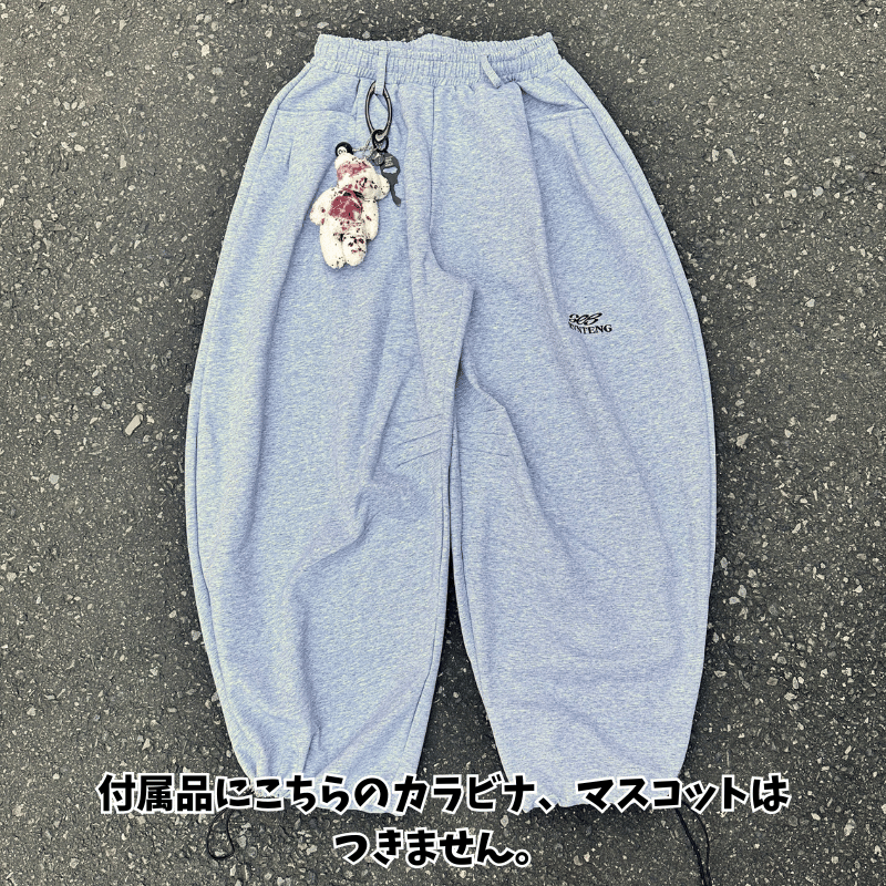 apastideal ベルトループ付きスウェットパンツ archiveポーカーズ 2色》ベルトループ付きバレルスウェットパンツ <C391> | ボトムス