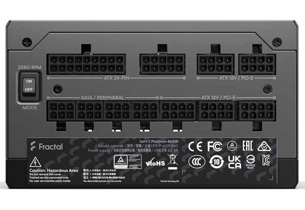 Fractal Design Ion+ 2 Platinum 760W 電源ユニット｜FD-P-IA2P-760