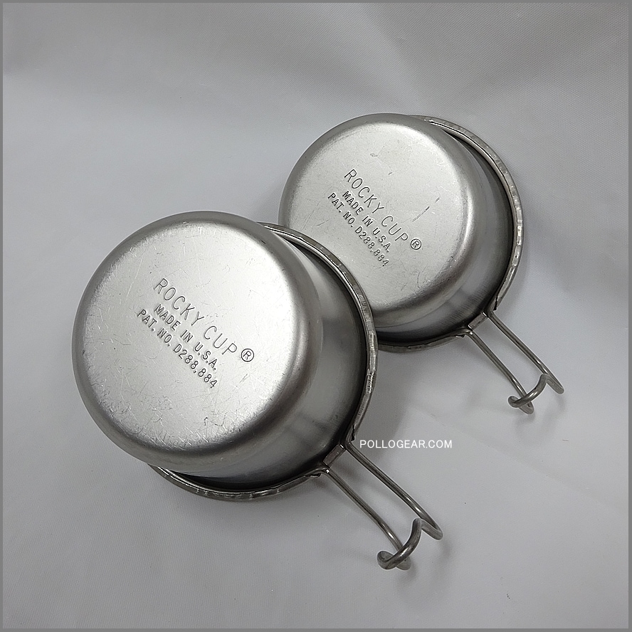 希少HARF PINT ROCKY CUP R刻印とシエラカップ初期刻印のセット VINTAGE ROCKY CUP<BR>ロッキーカップ 1/2PINT<BR>シェラカップ
