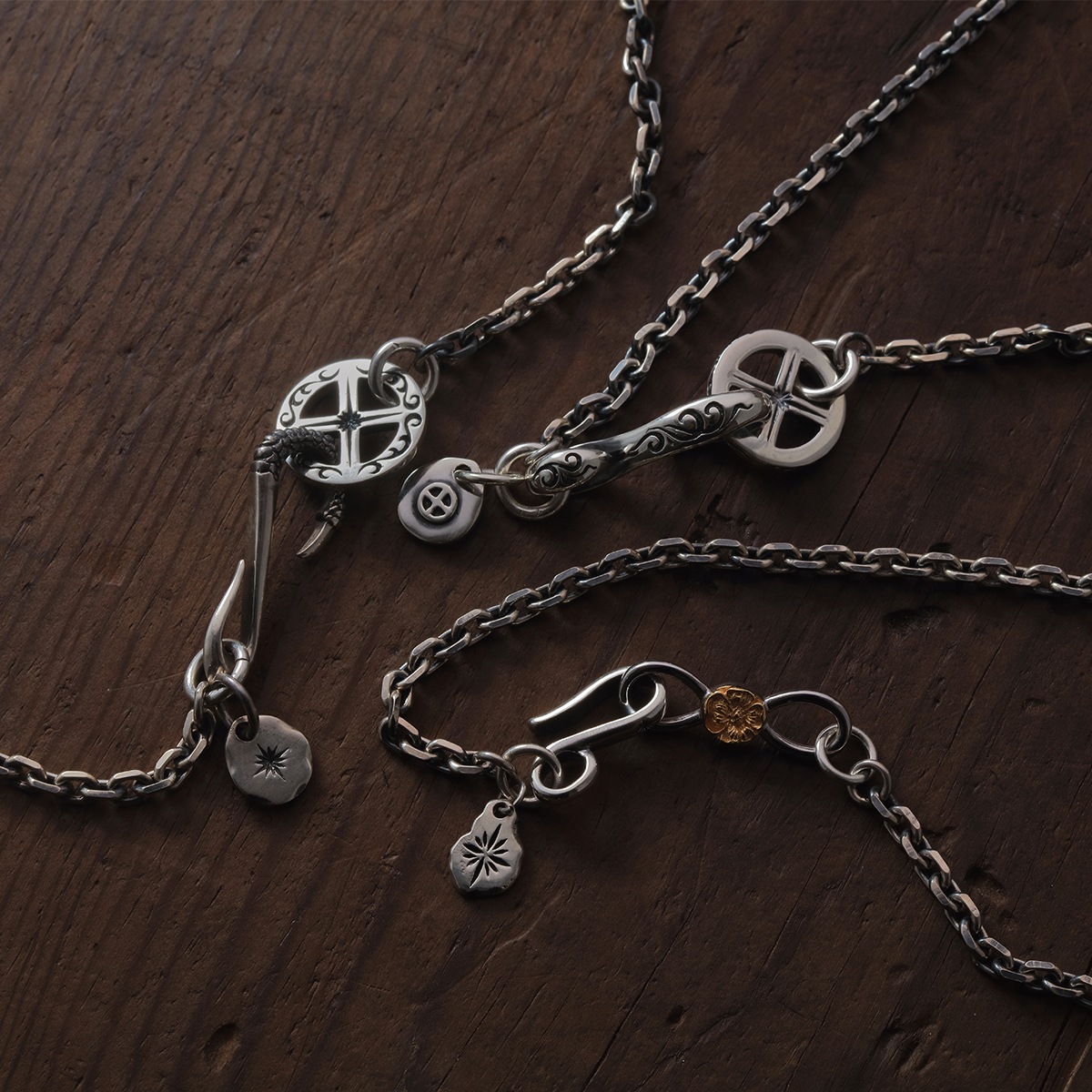 サンシンボル メディスンホイール シルバー925 K24（24金）ゴールド