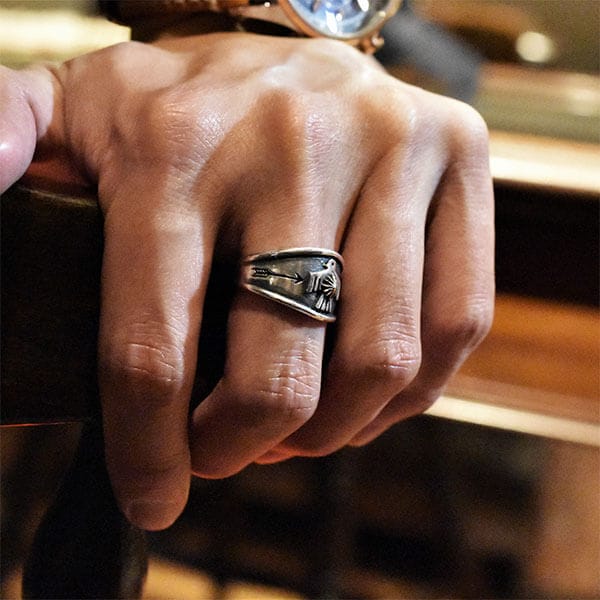 サンダーバードモチーフ シルバー925リング/指輪｜全てのシルバー