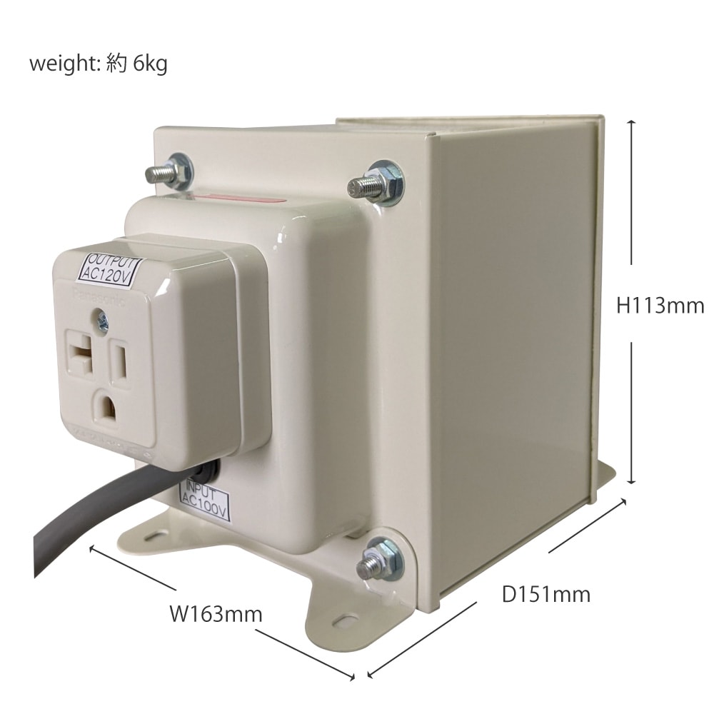 NDF-1800UPU 国内用 1800W 変圧器 アップトランス [日章工業] | 海外