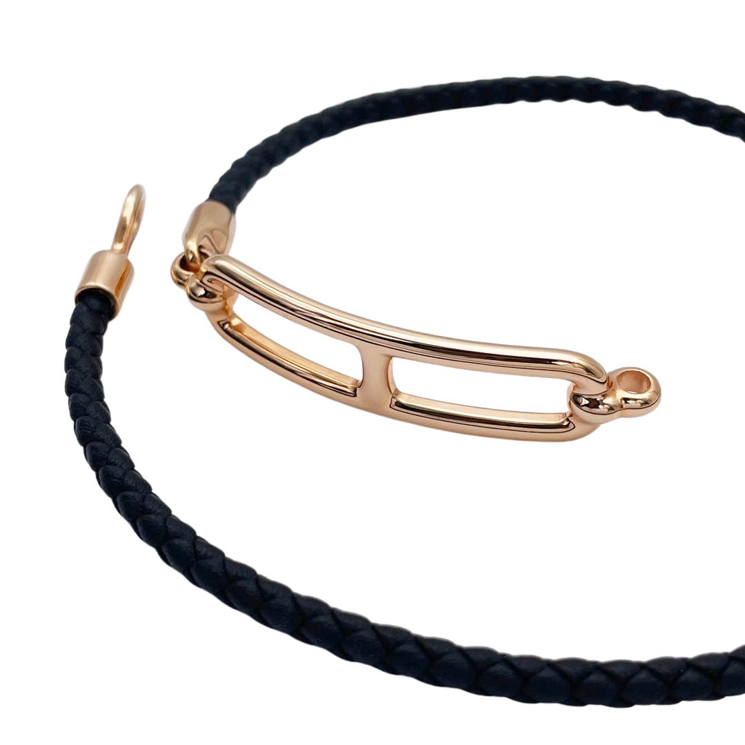 HERMES エルメス レザーブレスレット ルリ ドゥブルトゥール スイフト