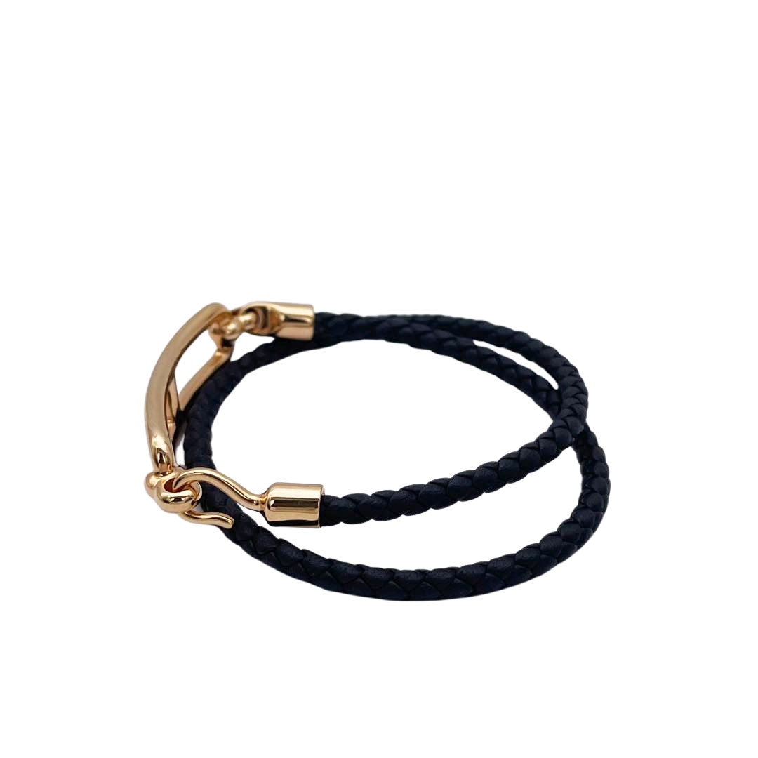 HERMES エルメス レザーブレスレット ルリ ドゥブルトゥール スイフト