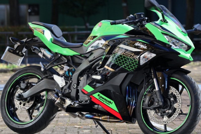 2022 Ninja ZX-25R / SE (2BK-ZX250E) POWERBOX FULL チタンブルー