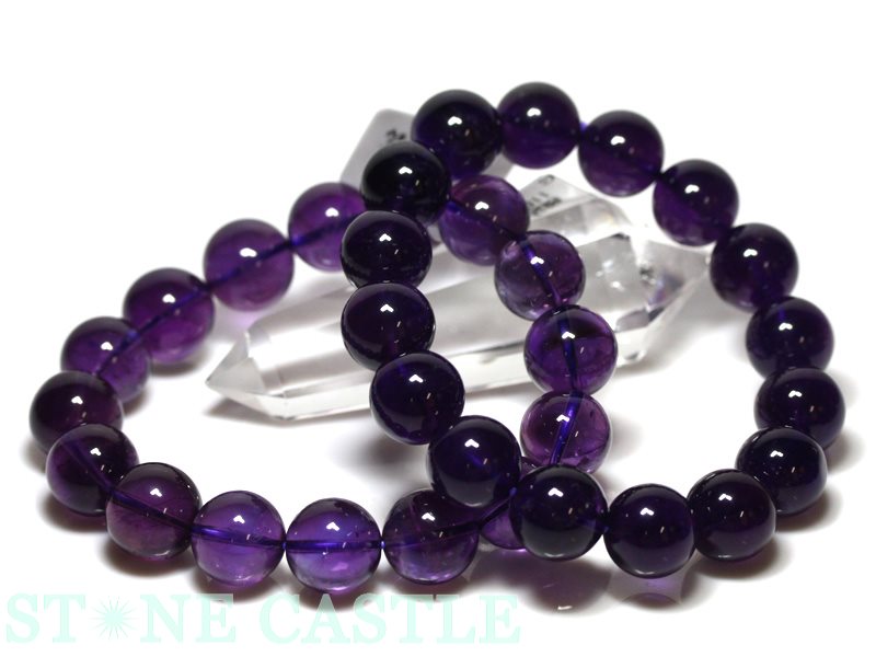 ☆高品質☆【ブレスレット】ウルグアイアメジスト (2A) (約13～13.5mm