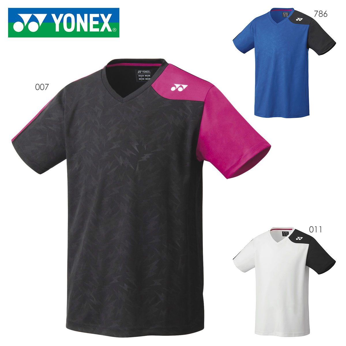 YONEX 10464 ゲームシャツ フィットスタイル ウェア(ユニ/メンズ