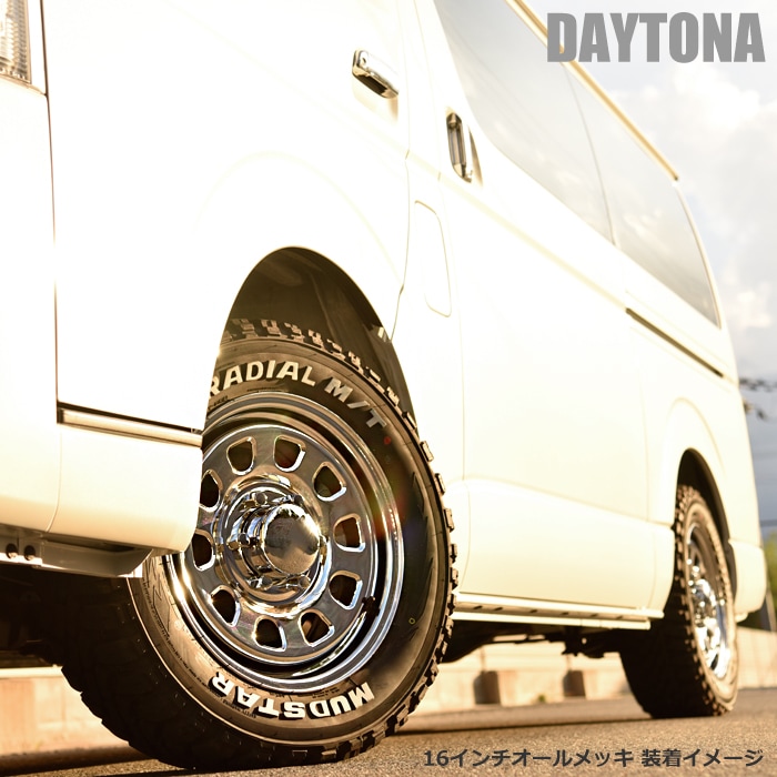 16インチ デイトナホイール 4本セット 【16×6.5J+38 6H PCD139.7