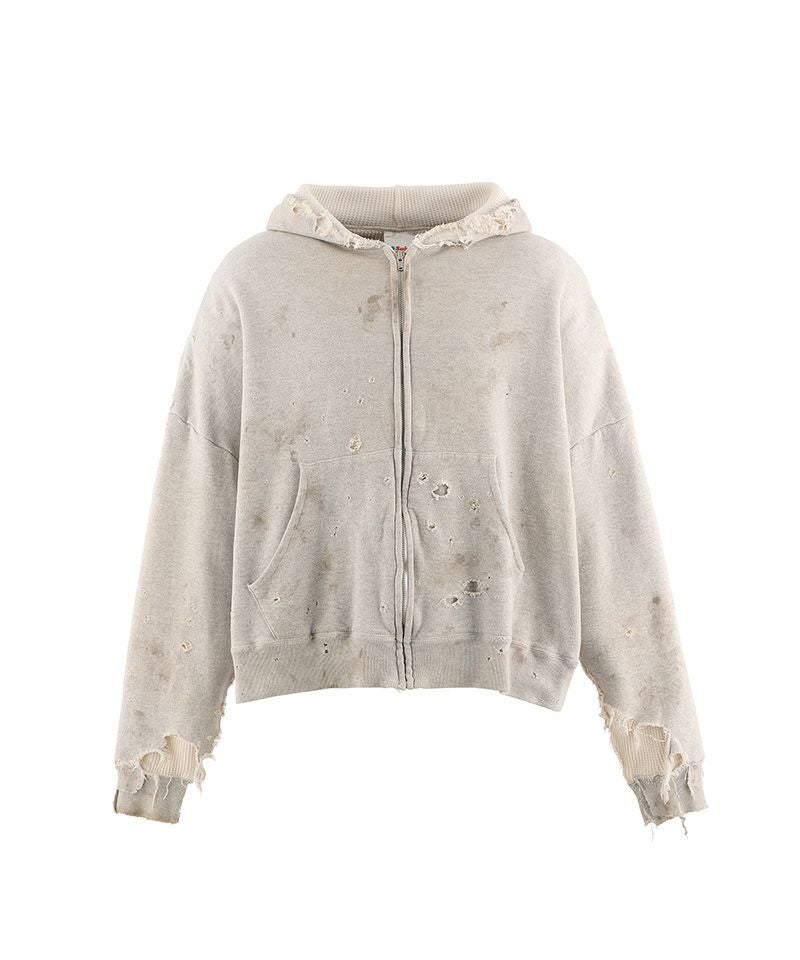 SAINT MICHAEL＞ZIP HOODIE/DOUBLE FACE/GRAY | MAKES ONLINE STORE