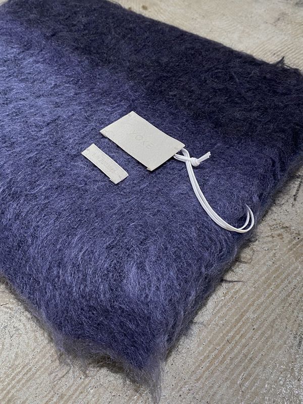 YOKE（ヨーク） モヘアボーダーロングストール - margin