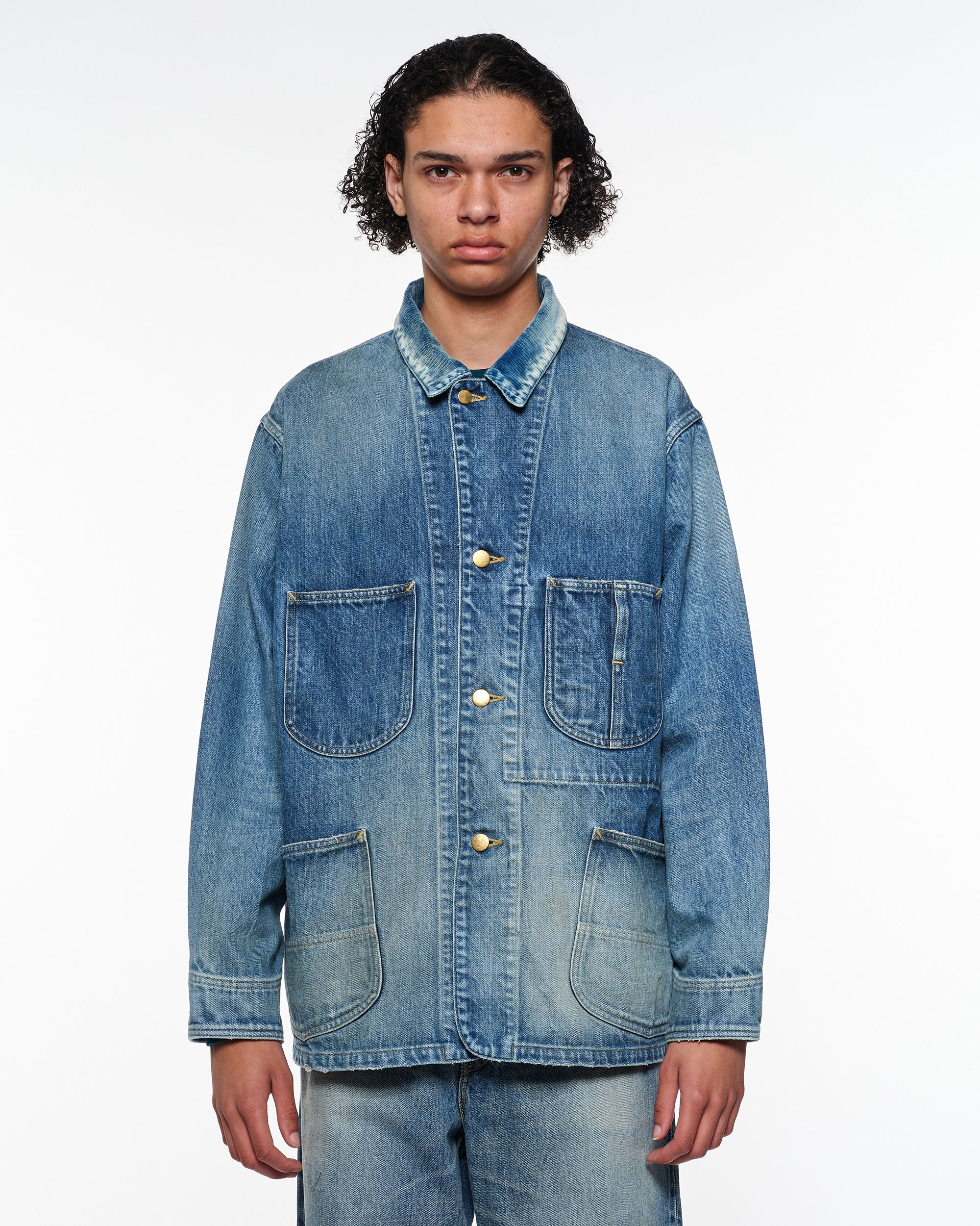 オーガニックコットン 13.5oz セルビッチデニム / カバーオール