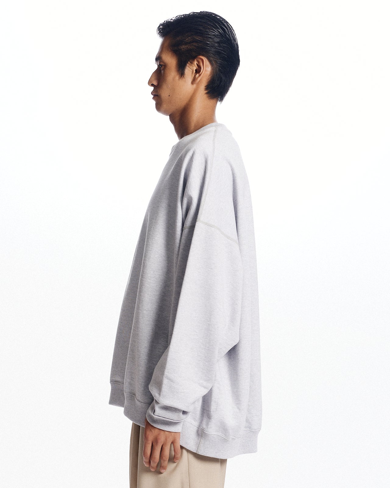 オーガニックコットンヘビー吊裏毛 / ヒュージスウェット, Ash Gray