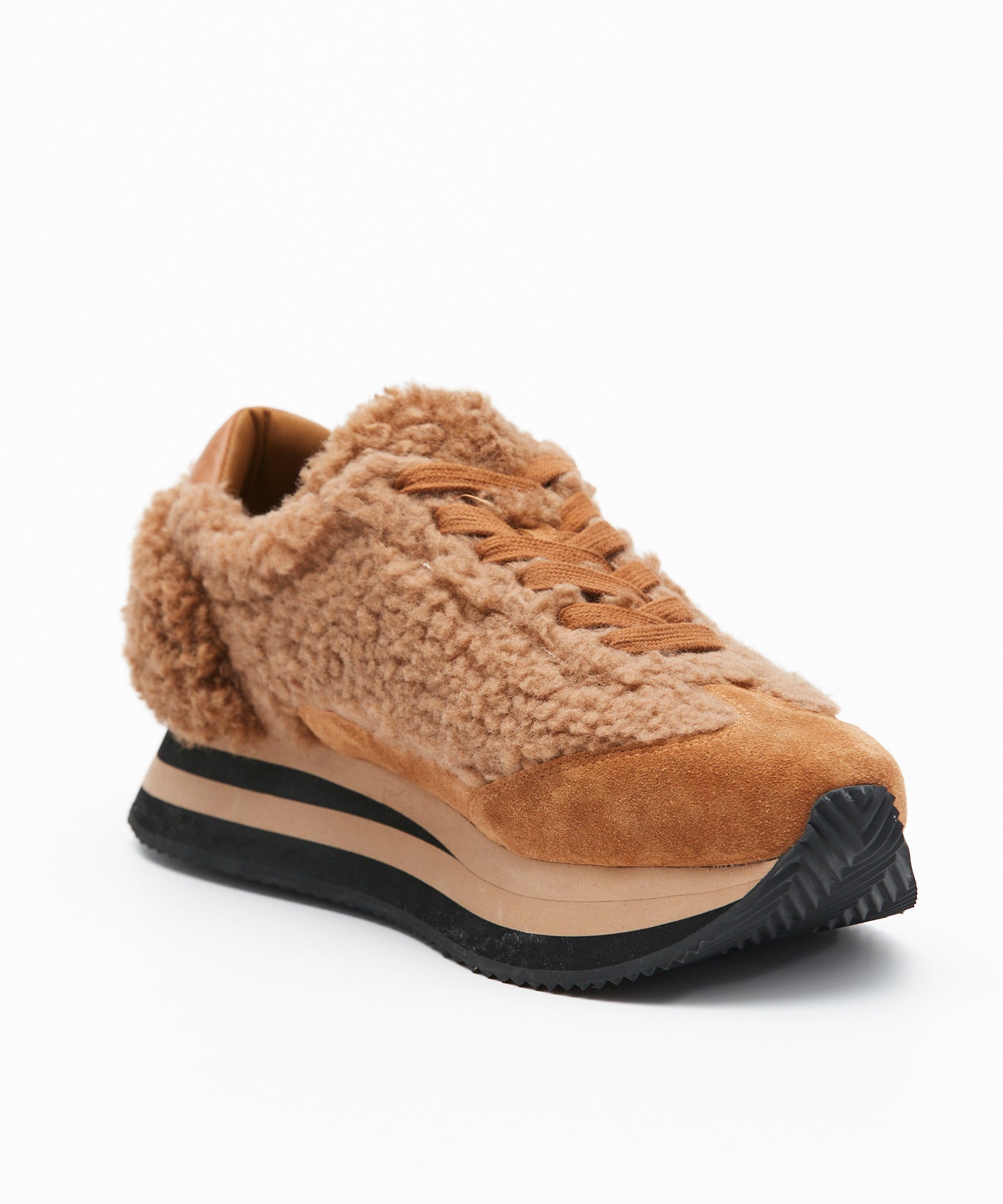 Poodle Retro Runner Sneakers - Camel – MAISON MAVERICK PRESENTS