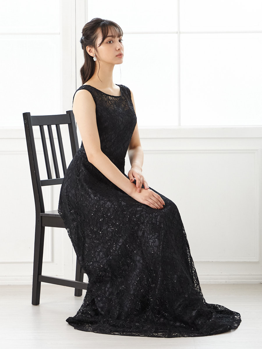 コードレースロングドレス(M ブラック): AIMER | エメ ｜ミマツ