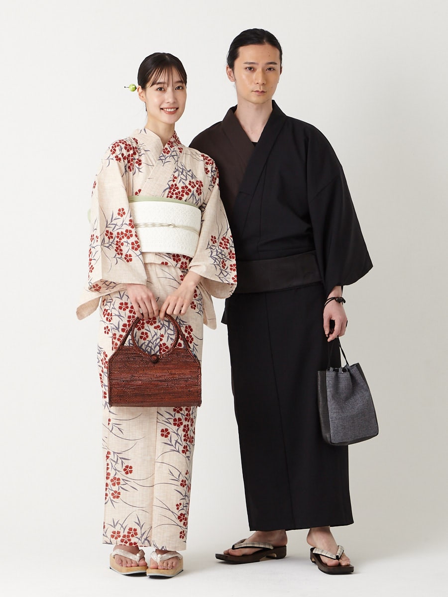 浴衣単品「 撫子 」(FREE オフホワイト): ふりふ ｜ミマツグループ