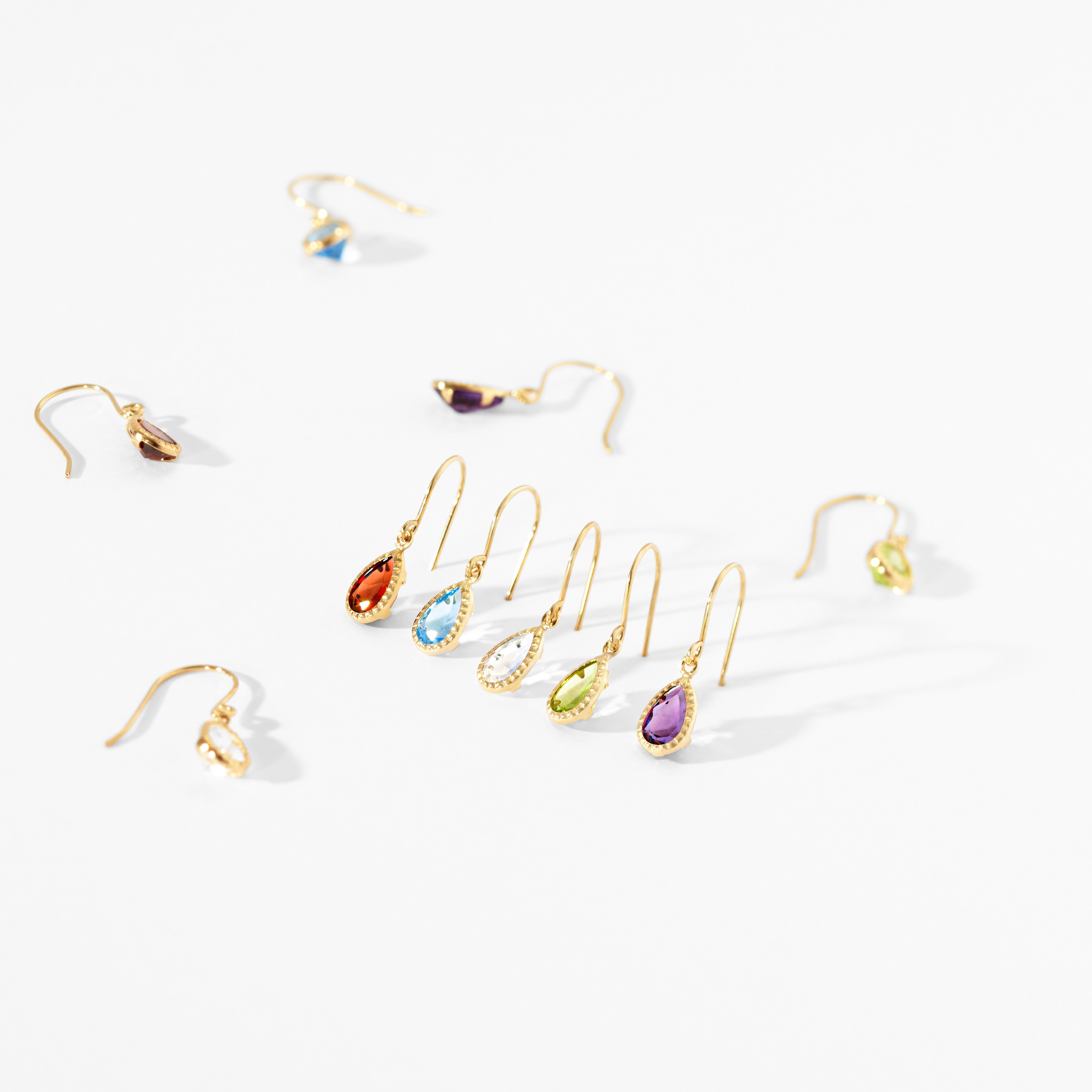 K10 ブルートパーズ フックピアス - me.（エムイードット）