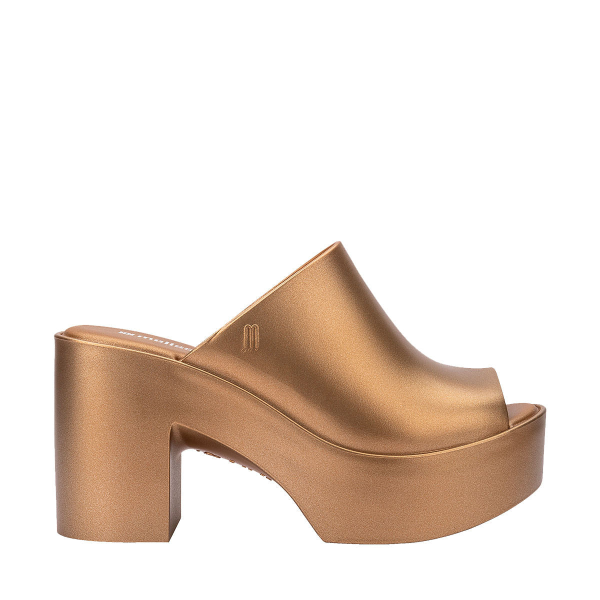 Melissa Mule Hype Metallic Dourado 36497 - Menina Shoes
