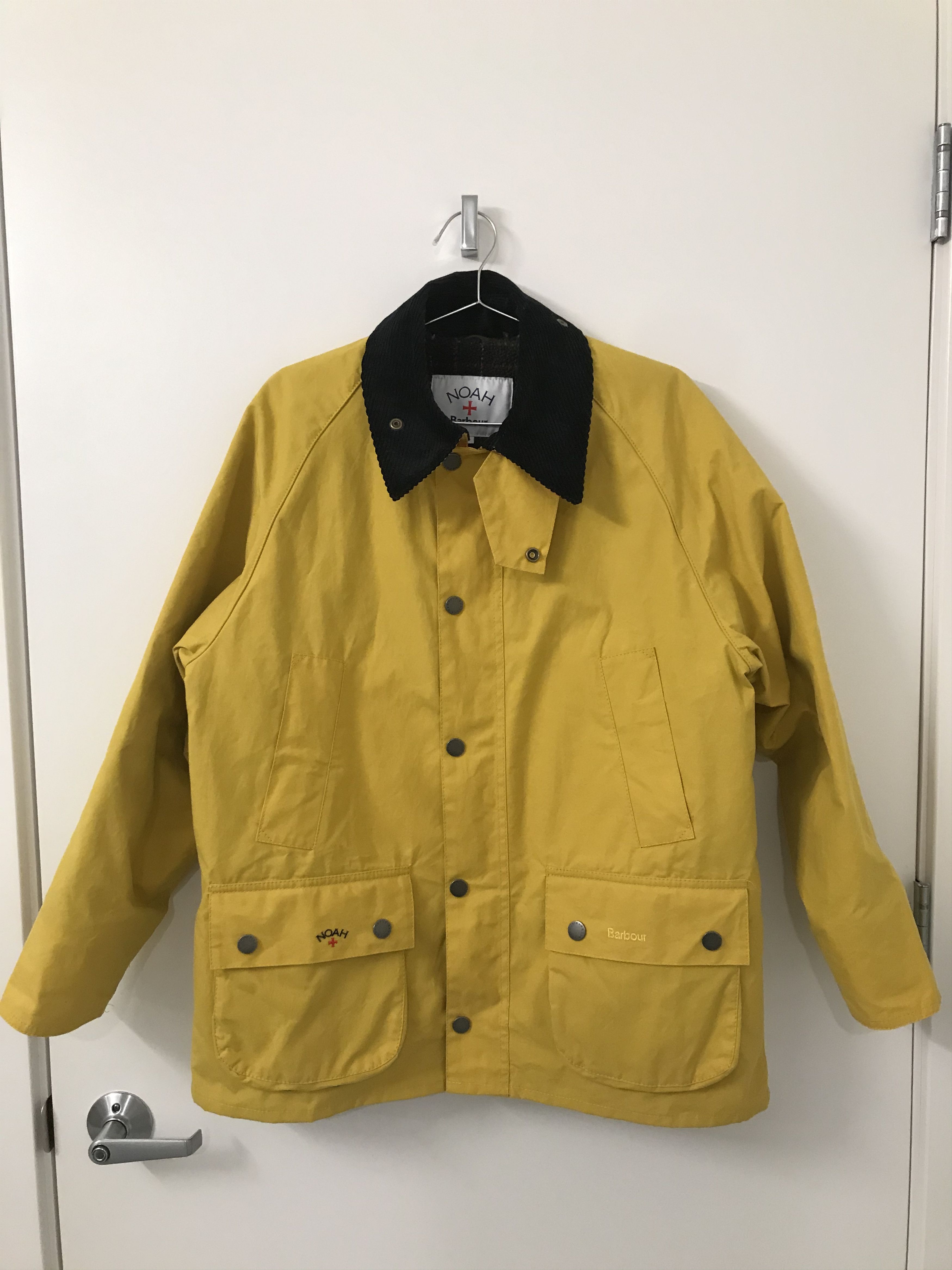 Barbour × Noah Noah x Barbour Dry Wax Bedale Jacket (Yellow, Size