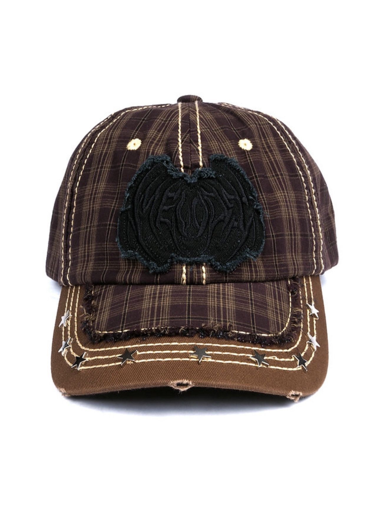 EC Melodi Plaid Star Studded Hat | Grailed