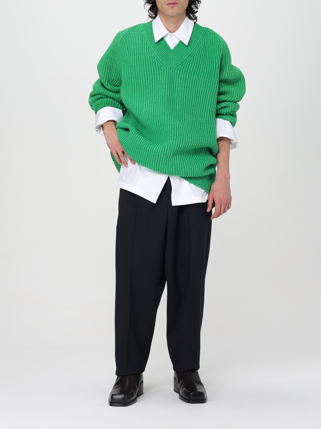 Jil Sander カーディガン メンズ - グリーン | J22GP0192J14698